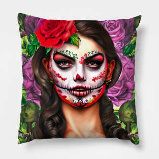 Day of the Dead Makeup Pillow