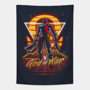 Retro War God Tapestry