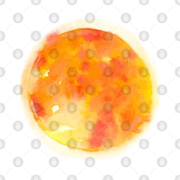 Sun Watercolor Illustration by Harpleydesign