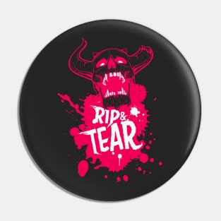 Rip & Tear - Duotone Pin