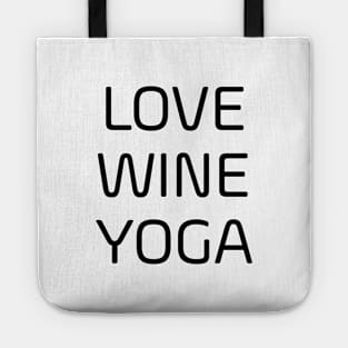 Love Wine Yoga Tote