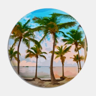 Beach Palms Pin