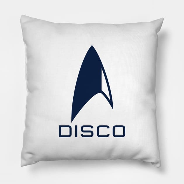 Star Trek: Discovery Disco - Delta (navy) Pillow by frankpepito