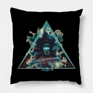 …And One Step Back - Halt (Version 1) Pillow