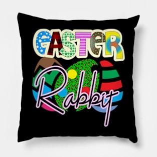 Easter Rabbit Eggs Pillow