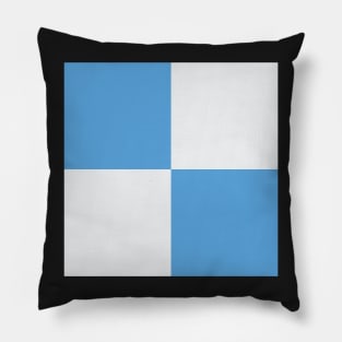 Co. Dublin GAA Blue and White Checkered Fan Flag Pillow