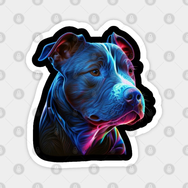 Blue Nose Pitbull Heart: Love and Devotion Magnet by IamActiveDog