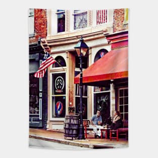 Fredericksburg VA - Outdoor Cafe Tapestry