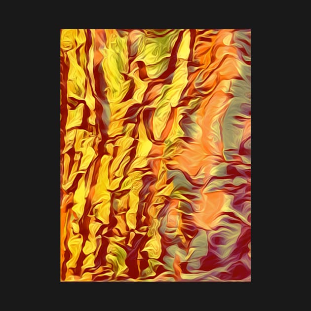 Golden color blend abstract design by Dturner29