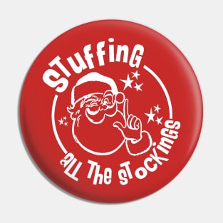 Stuffing all the Stockings Pin