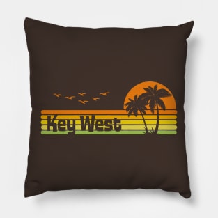 Vintage Retro Key West Pillow