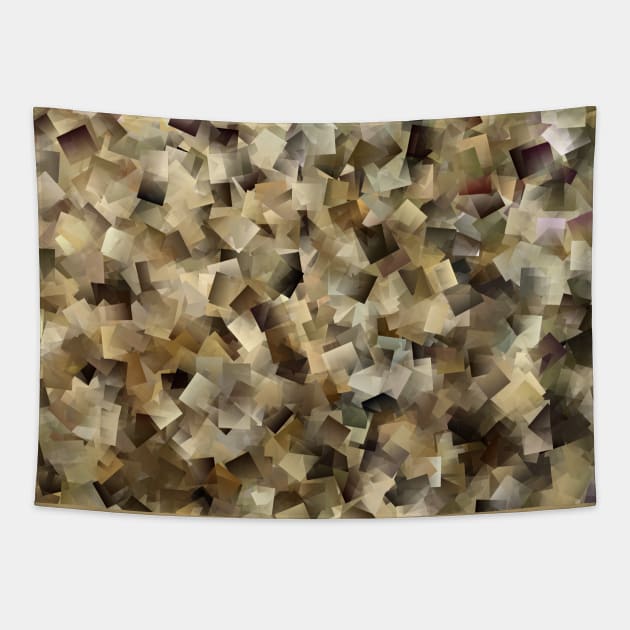 Cubist beach digital abstract Tapestry by stevepaint