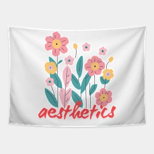 aeshetic flowers Tapestry