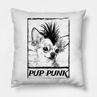 pup punk - punk rockers Pillow