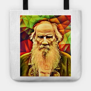 Leo Tolstoy Snow Portrait | Leo Tolstoy Artwork 9 Tote