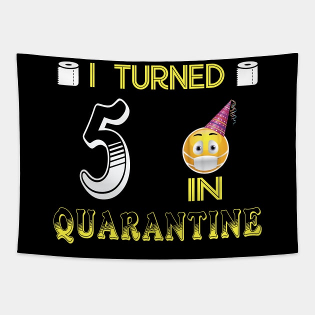 i turned 5 in quarantine Tapestry by Jane Sky