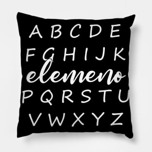 Preschool Teacher Shirts Kindergarten Alphabet Elemeno Gifts Pillow