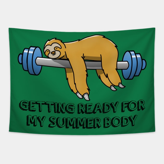 Getting ready for my summer body Tapestry by thearkhive