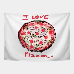 I Love Pizza Tapestry