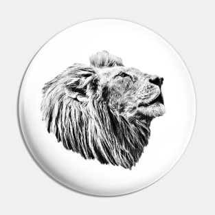 Lion portrait Pin