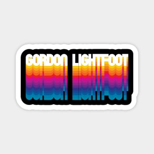 Retro Gordon Proud Name Personalized Gift Rainbow Style Magnet