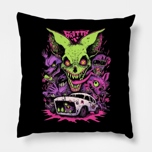 Mean Ratfink Pillow by MikeyMeta