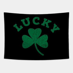 Lucky Three Leaf Clover Tapestry