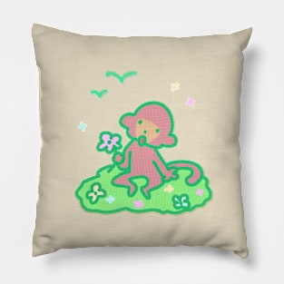 Spring Monkey! Pillow