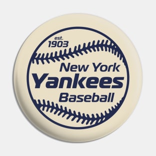 Yankees 80s Retro Ball Pin