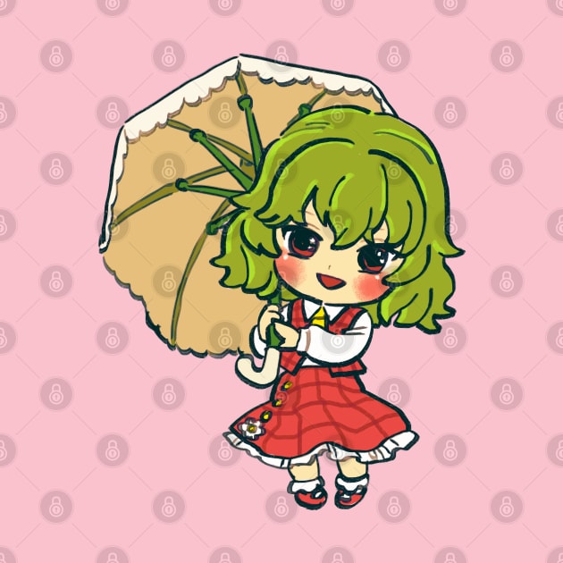 pls rember happy day yuuka kazami chibi / no text by mudwizard