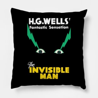 The Invisible Man Movie Poster Pillow