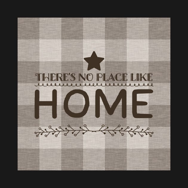 No place like Home Plaid - taupe by SugarPineDesign