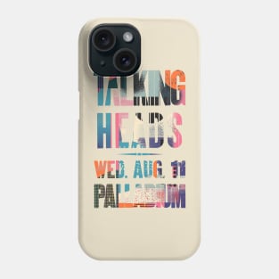 Talking Heads concert graphic Phone Case