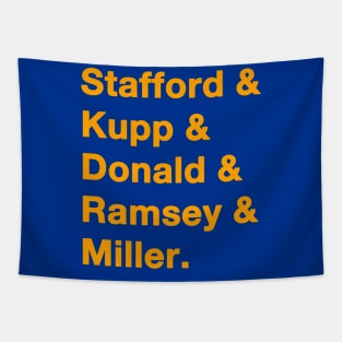 2021 LA Rams Gold Tapestry