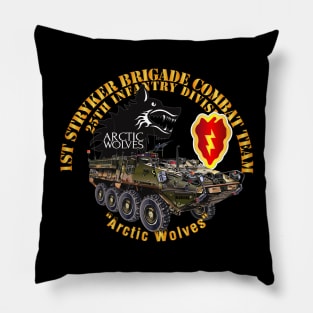 1st Stryker Bde - 25th ID - Arctic Wolves w Stryker - SSI Pillow