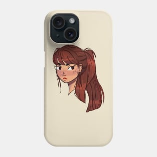 Pony tale girl illustration Phone Case