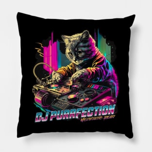 DJ Purrfection Cat DJ Pillow