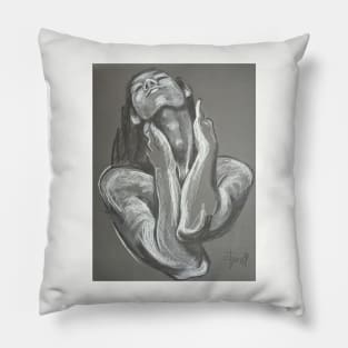 Great Satisfaction - Portrait Of A Woman Pillow