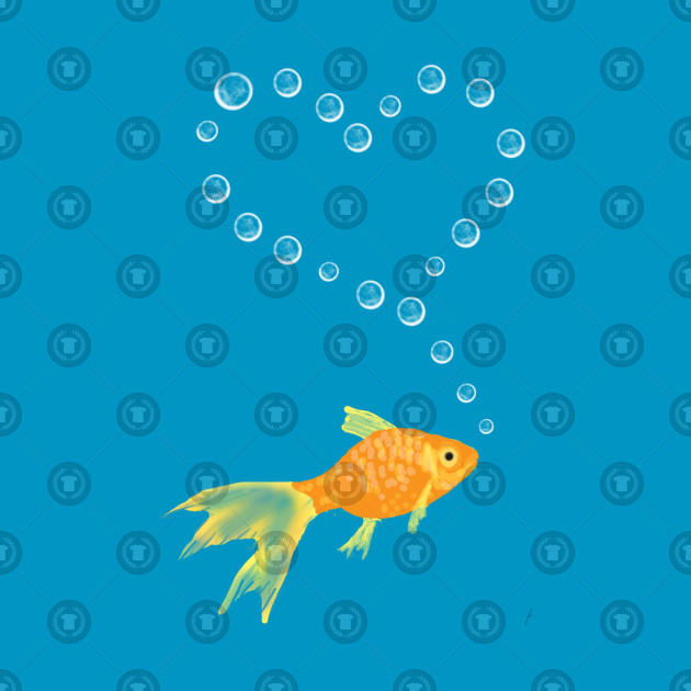 Goldfish Blowing Bubbles