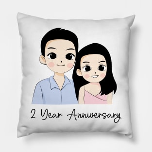 2 year anniversary Pillow