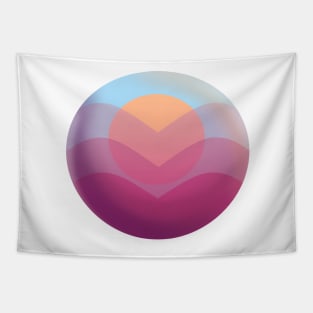 Vintage Vapor Wave Groove Orb Tapestry