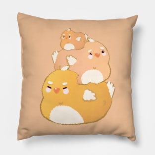 Yellow Chicken Hens Stack Pillow