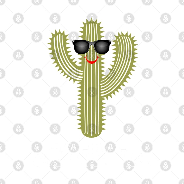 Chill'n Cactus Design, White Lettering by VelvetRoom