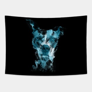 Staffie in the Smoke // Bilcos Designs T-Shirt Tapestry