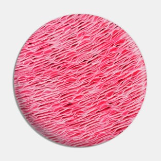 Coral Pink Textured Line Pattern Pin