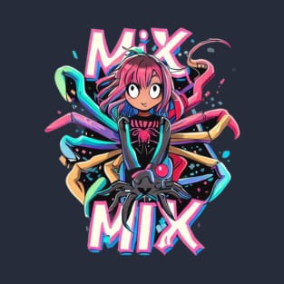 Spider girl mix colorful T-Shirt