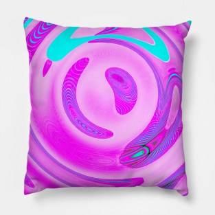 Waterdrop Vaporwave Pattern Pillow