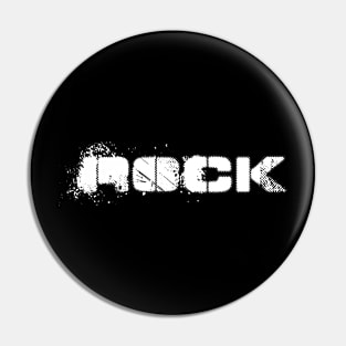 rock bold logo Pin