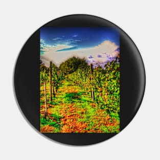 autumn vineyard Pin