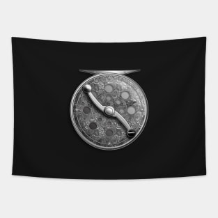 B&W Graphic Reel Tapestry